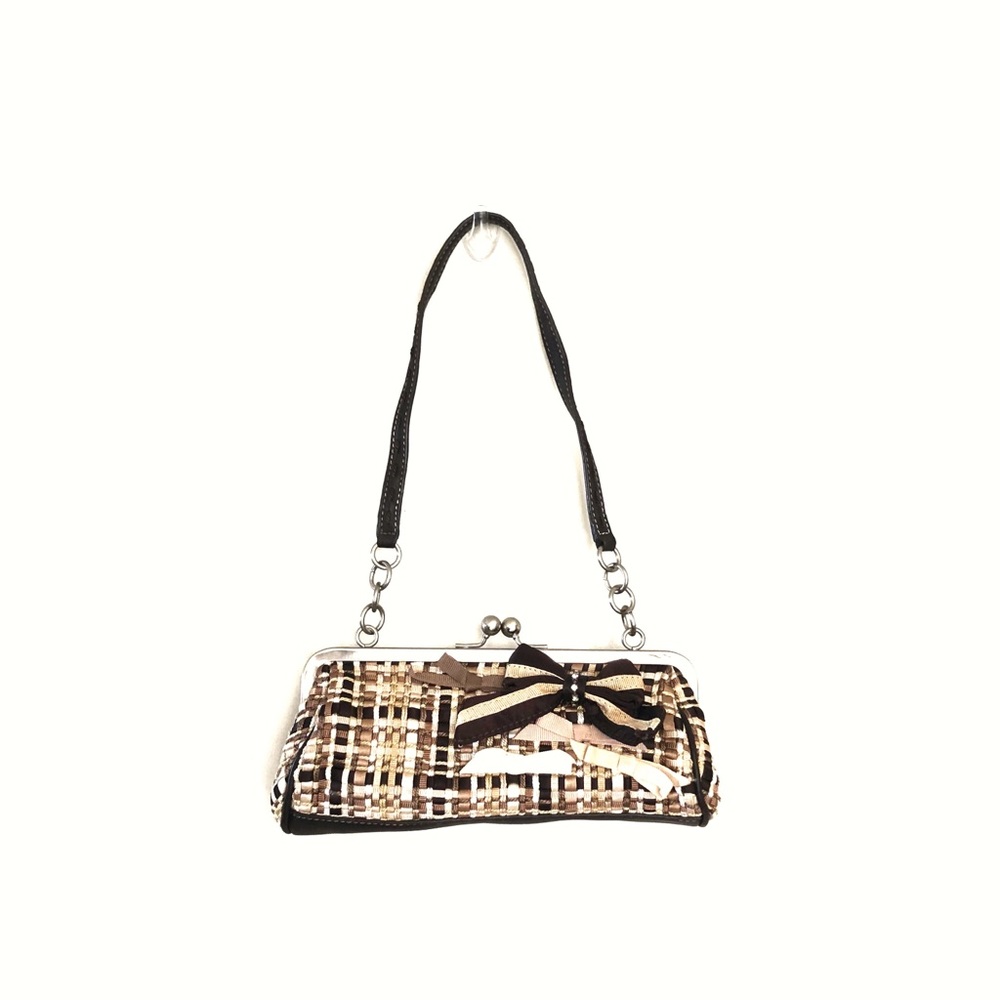 The Sak woven brown clutch purse